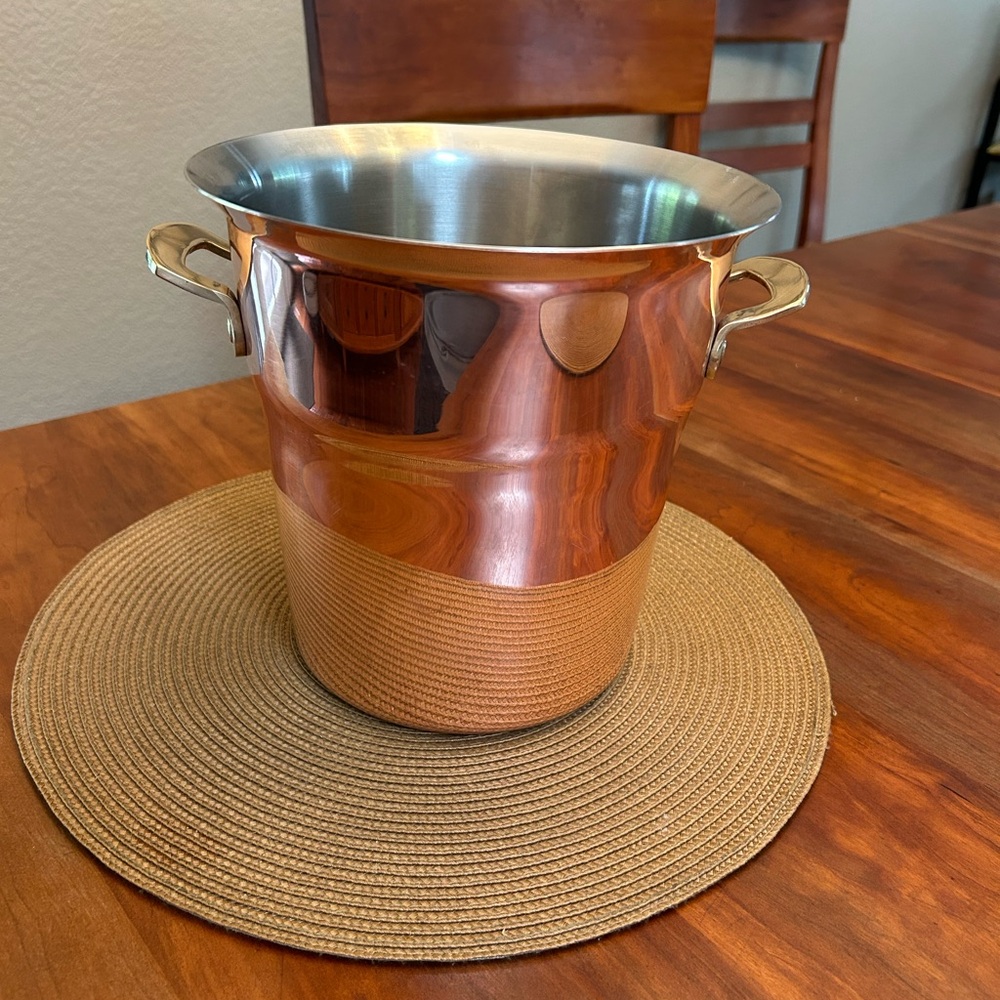 Vintage Copper Ice Bucket/ Champagne/Wine Bucket made in Switzerland
